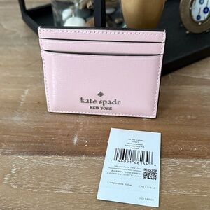 NWT Kate Spade Blush Pink Card Case